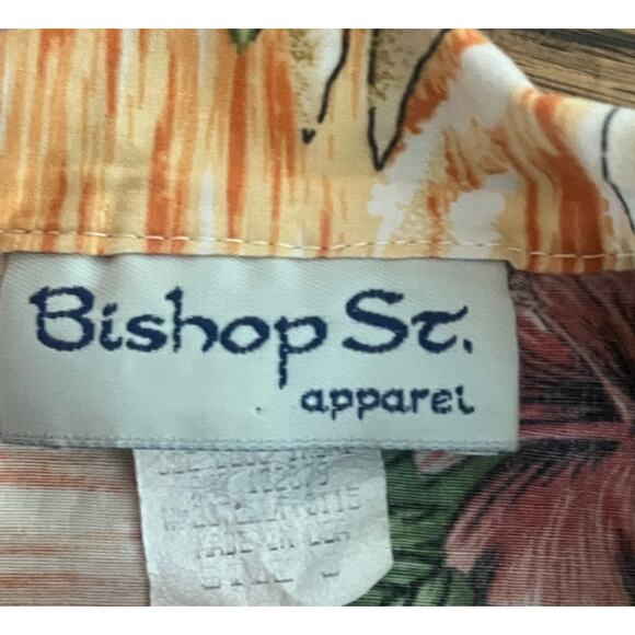 VTG Bishop St Apparel Hawaiian Toddler Palm Trees Orange Cotton Shirt-Size 2 - Picture 4 of 6